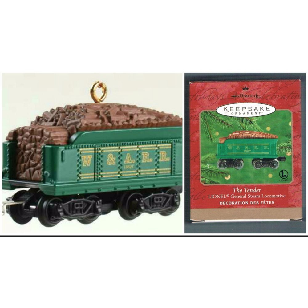 Hallmark Miniature Lionel The Tender General Steam Locomotive Train Orna…